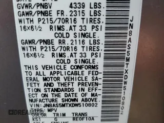 2013 Nissan Rogue SL with VIN JN8AS5MTXDW510802, listed as a Copart auction lot 50065415 with 152,809 mi miles and Salvage Title. Bid and sale history available at carsss.com. Image 13.