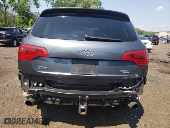 2015 Audi Q7 Premium Plus with VIN WA1LGAFE0FD011271, listed as a Copart auction lot 63250995 with 168,223 mi miles and Salvage title. Bid and sale history available at DreamBid. Image 6.