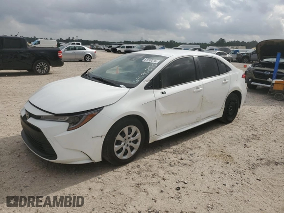 2023 Toyota Corolla LE z VIN JTDB4MEE6PJ003918, wystawiony jako Copart lot #54190375 z przebiegiem 38 052 mil mil oraz Szkoda całkowita • Salvage title. Historia ofert i sprzedaży dostępna na DreamBid. Obrazek 1.