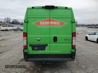 2023 Ram ProMaster Cargo with VIN 3C6MRVJG4PE507234, listed as a Copart auction lot 44520365 with Not Provided miles and Salvage Title. Bid and sale history available at DreamBid. Image 6.