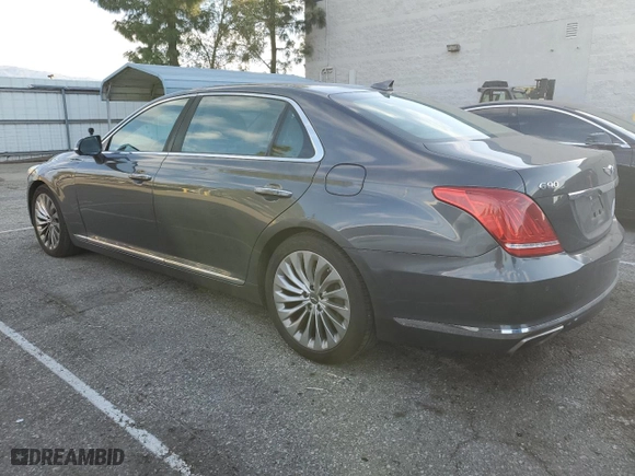 2018 Genesis G90 3.3T Premium with VIN KMHG34JA1JU043501, listed as a Copart auction lot 50262155 with 161,418 mi miles and Clean Title. Bid and sale history available at carsss.com. Image 2.