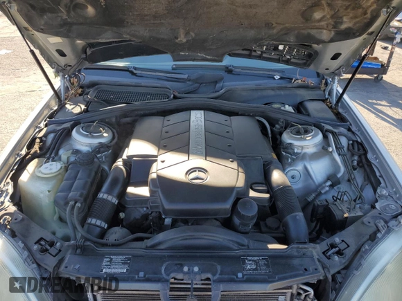 2001 Mercedes-Benz S-Class with VIN WDBNG70JX1A136245, listed as a Copart auction lot 81642244 with 158,417 mi miles and Salvage Title. Bid and sale history available at carsss.com. Image 11.