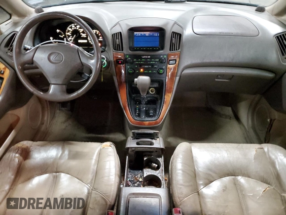 1999 Lexus RX 300 Luxury SUV with VIN JT6HF10U6X0039171, listed as a Copart auction lot 80167354 with 222,195 mi miles and Salvage Title. Bid and sale history available at carsss.com. Image 8.