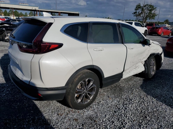 2020 Honda CR-V EX with VIN 7FARW1H54LE026770, listed as a Copart auction lot 56645185 with 24,562 mi miles and Salvage title. Bid and sale history available at DreamBid. Image 3.