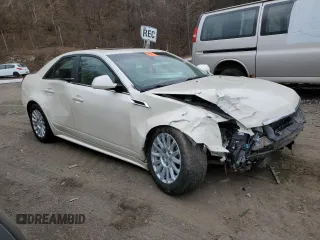 2013 Cadillac CTS Luxury with VIN 1G6DH5E52D0105143, listed as a Copart auction lot 88317345 with 50,077 mi miles and Salvage title. Bid and sale history available at DreamBid. Image 4.