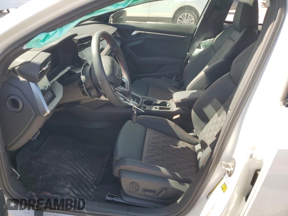 2023 Audi S3 Premium Plus z VIN WAUH3DGY2PA048968, wystawiony jako Copart lot #58960584 z przebiegiem 9 861 mil mil oraz Szkoda całkowita • Salvage title. Historia ofert i sprzedaży dostępna na DreamBid. Obrazek 7.