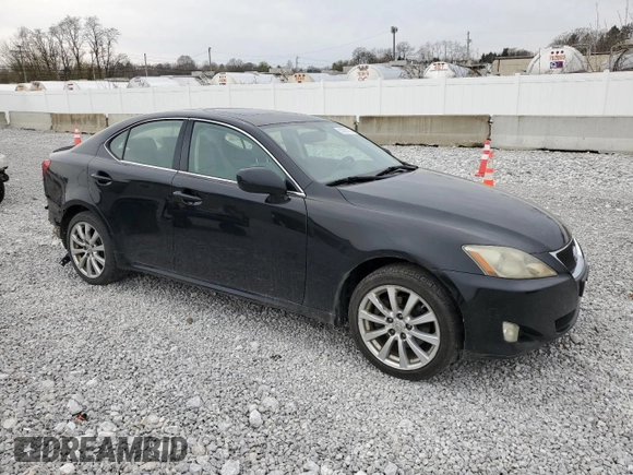 2006 Lexus IS 250 with VIN JTHCK262862007334, listed as a Copart auction lot 52905705 with 210,695 mi miles and Salvage Title. Bid and sale history available at DreamBid. Image 4.