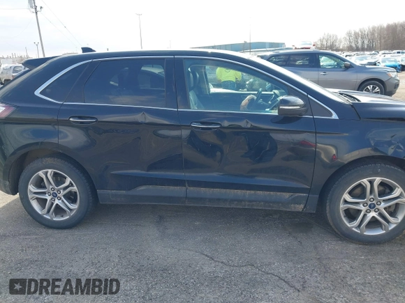 2017 Ford Edge Titanium with VIN 2FMPK4K99HBB57818, listed as a IAAI auction lot 42072809 with 113,124 mi miles. Bid and sale history available at carsss.com. Image 14.