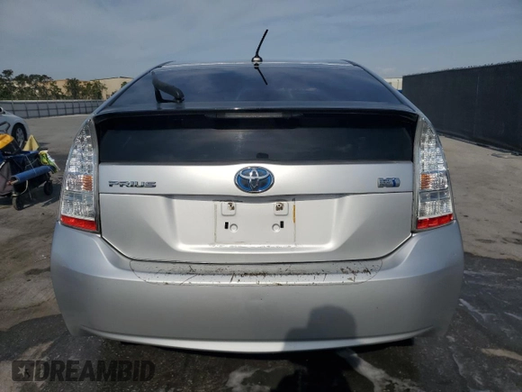 2011 Toyota Prius I with VIN JTDKN3DU1B0271421, listed as a Copart auction lot 54154605 with 204,127 mi miles and Salvage Title. Bid and sale history available at DreamBid. Image 6.