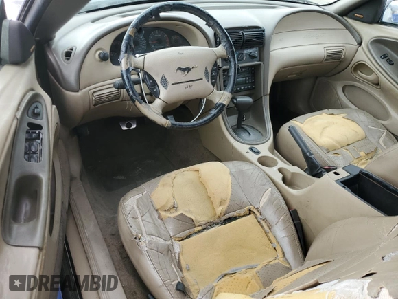 2002 Ford Mustang GT Deluxe with VIN 1FAFP45X62F162398, listed as a Copart auction lot 63150934 with 167,110 mi miles and Salvage title. Bid and sale history available at DreamBid. Image 8.