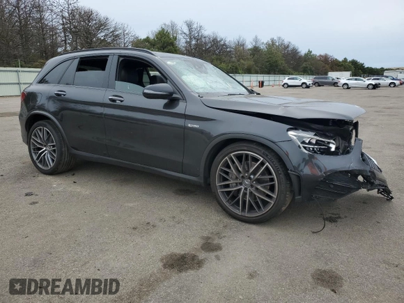2021 Mercedes-Benz GLC with VIN W1N0G6EB8MF891675, listed as a Copart auction lot 71702724 with 53,998 mi miles and Salvage Title. Bid and sale history available at carsss.com. Image 4.
