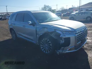 2024 Hyundai Palisade Calligraphy z VIN KM8R7DGE2RU711101, wystawiony jako IAAI lot #41879135 z przebiegiem 26 239 mil mil oraz . Historia ofert i sprzedaży dostępna na DreamBid. Obrazek 1.