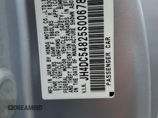 2005 Acura RSX with VIN JH4DC54825S006785, listed as a Copart auction lot 65285575 with 240,083 mi miles and Non repairable. Bid and sale history available at DreamBid. Image 15.