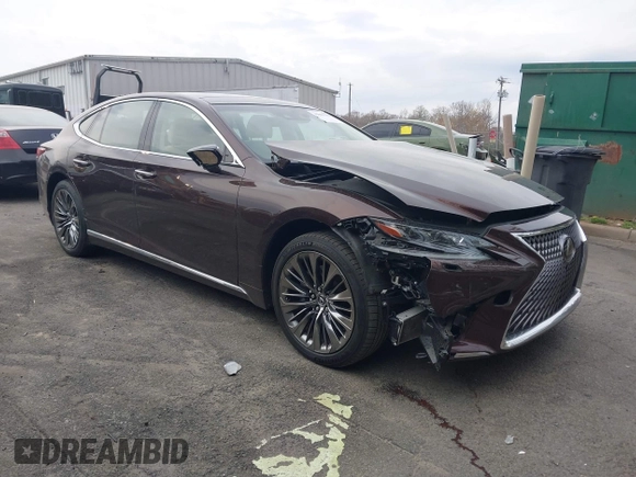 2018 Lexus LS with VIN JTHB5LFF5J5003051, listed as a IAAI auction lot 41843702 with 29,026 mi miles. Bid and sale history available at carsss.com. Image 1.