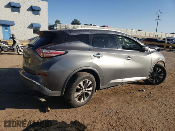 2015 Nissan Murano SL with VIN 5N1AZ2MH3FN214011, listed as a Copart auction lot 81746574 with Not Provided miles and Salvage Title. Bid and sale history available at DreamBid. Image 3.