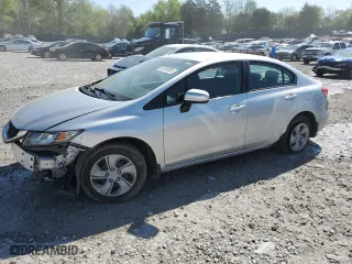 2014 Honda Civic Sedan LX with VIN 19XFB2F54EE078217, listed as a Copart auction lot 53268085 with 151,002 mi miles and Salvage Title. Bid and sale history available at carsss.com. Image 1.