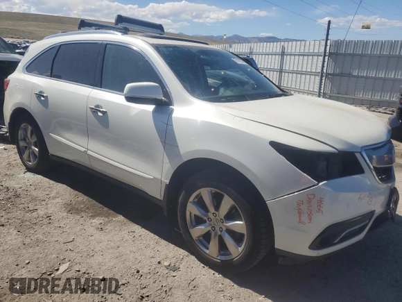 2015 Acura MDX Advance/Entertainment Pkg with VIN 5FRYD4H87FB023244, listed as a Copart auction lot 50199235 with 167,827 mi miles and Salvage Title. Bid and sale history available at carsss.com. Image 4.