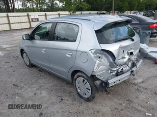 2024 Mitsubishi Mirage ES with VIN ML32AUHJ0RH016520, listed as a IAAI auction lot 42609025 with 16,419 mi miles and . Bid and sale history available at DreamBid. Image 3.