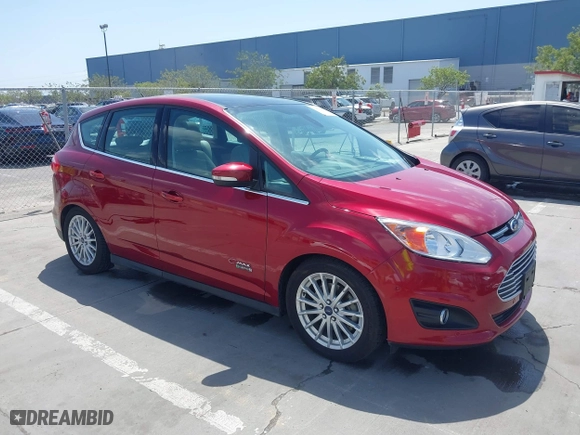 2014 Ford C-Max Energi SEL with VIN 1FADP5CU6EL502547, listed as a IAAI auction lot 42057583 with 83,026 mi miles. Bid and sale history available at carsss.com. Image 1.