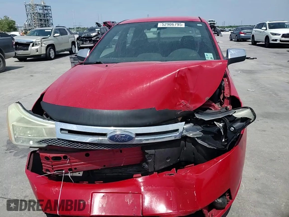 2008 Ford Focus SE with VIN 1FAHP35N18W244498, listed as a Copart auction lot 52906795 with 192,234 mi miles and Salvage Title. Bid and sale history available at DreamBid. Image 11.