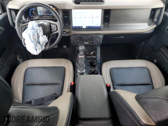 2024 Ford Bronco Wildtrak with VIN 1FMEE2BP9RLA07694, listed as a Copart auction lot 51856335 with 21,102 mi miles and Salvage title. Bid and sale history available at DreamBid. Image 8.