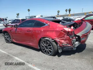 2015 Lexus RC F with VIN JTHHP5BC9F5002777, listed as a Copart auction lot 58022575 with 98,235 mi miles and Salvage title. Bid and sale history available at DreamBid. Image 2.