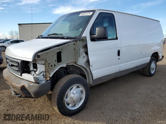 2007 Ford Econoline Cargo Commercial with VIN 1FTNE14W87DA47145, listed as a Copart auction lot 80331474 with 156,822 mi miles and Salvage Title. Bid and sale history available at DreamBid. Image 1.
