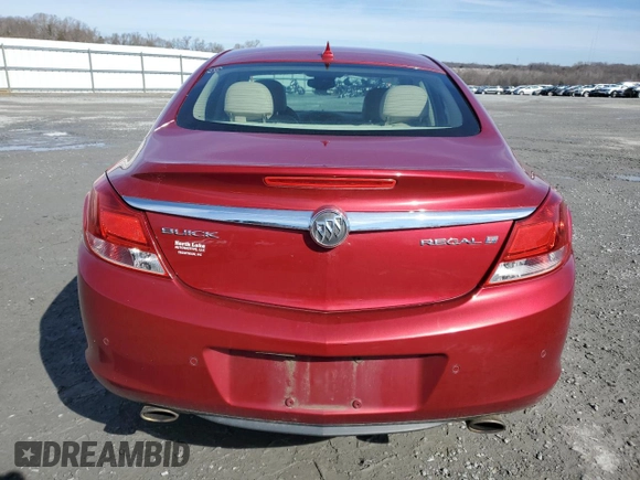 2013 Buick Regal Turbo Premium 2 with VIN 2G4GT5GV9D9190294, listed as a Copart auction lot 45120895 with 122,029 mi miles and Salvage title. Bid and sale history available at DreamBid. Image 6.
