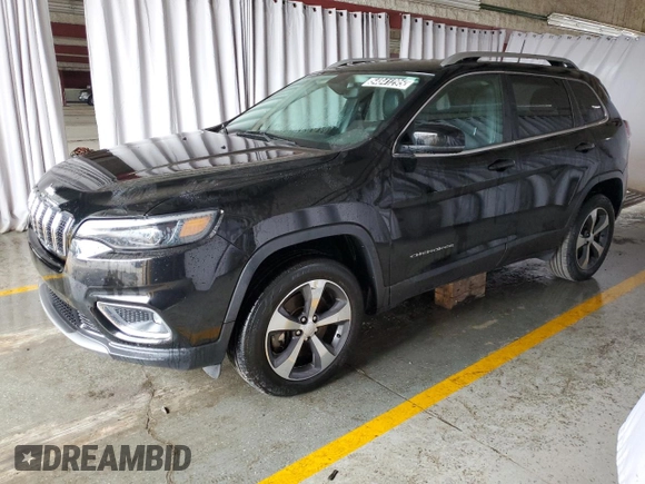 2019 Jeep Cherokee Limited with VIN 1C4PJMDN1KD322702, listed as a Copart auction lot 54841295 with 73,913 mi miles and Clean title. Bid and sale history available at DreamBid. Image 1.