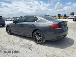 2019 Genesis G70 Sport with VIN KMTG24LA6KU034865, listed as a Copart auction lot 55304455 with 57,087 mi miles and Non repairable. Bid and sale history available at DreamBid. Image 2.