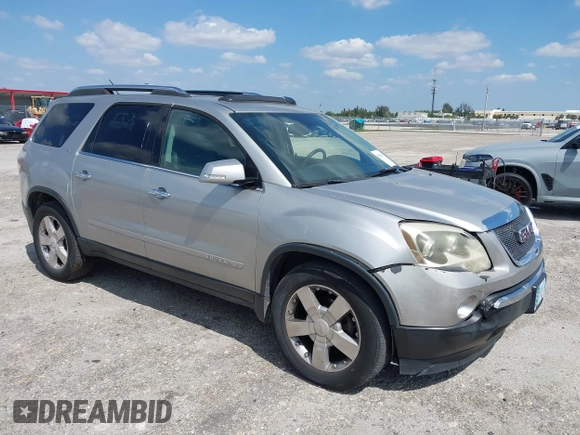 2007 GMC Acadia SLT with VIN 1GKEV33727J126936, listed as a IAAI auction lot 42059595 with 129,700 mi miles. Bid and sale history available at carsss.com. Image 1.
