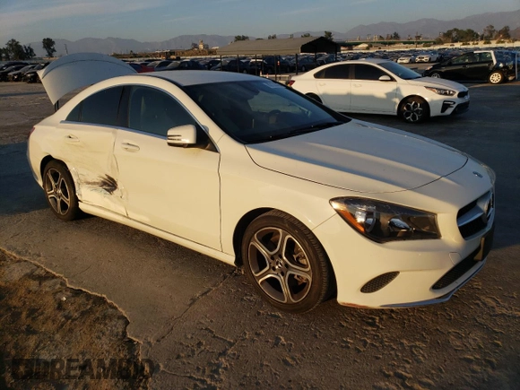 2018 Mercedes-Benz CLA 250 with VIN WDDSJ4EB3JN550780, listed as a Copart auction lot 82153373 with 60,286 mi miles and . Bid and sale history available at DreamBid. Image 4.