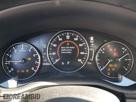 2021 Mazda 3 Select with VIN 3MZBPABL6MM250571, listed as a Copart auction lot 54455515 with 33,460 mi miles and Salvage title. Bid and sale history available at DreamBid. Image 9.