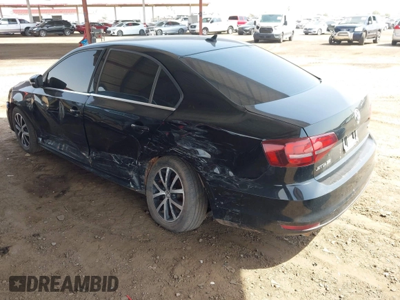2017 Volkswagen Jetta SE with VIN 3VWDB7AJ6HM306864, listed as a IAAI auction lot 42605822 with 123,070 mi miles and . Bid and sale history available at DreamBid. Image 3.