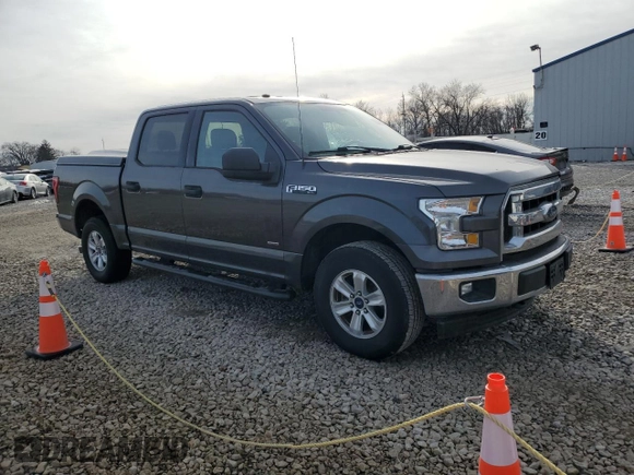 2017 Ford F-150 XL with VIN 1FTEW1EG4HFB90149, listed as a Copart auction lot 42820525 with 110,960 mi miles and Salvage Title. Bid and sale history available at carsss.com. Image 4.