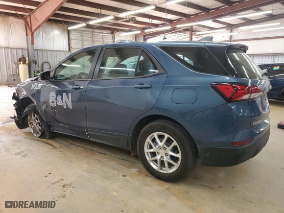 2024 Chevrolet Equinox LS with VIN 3GNAXHEGXRL292560, listed as a Copart auction lot 49585775 with 19,119 mi miles and Salvage Title. Bid and sale history available at carsss.com. Image 2.