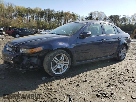 2007 Acura TL with VIN 19UUA66287A027141, listed as a Copart auction lot 52120285 with 207,838 mi miles and Salvage Title. Bid and sale history available at carsss.com. Image 1.
