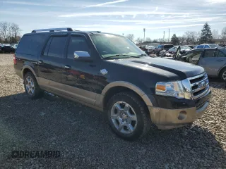 2013 Ford Expedition EL XLT with VIN 1FMJK1J52DEF23233, listed as a Copart auction lot 46584265 with 197,999 mi miles and Salvage Title. Bid and sale history available at carsss.com. Image 4.