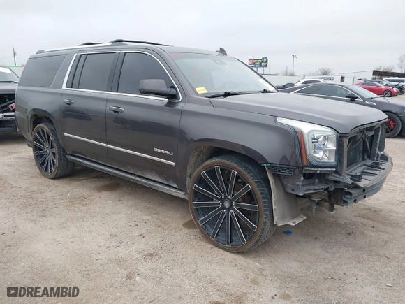2016 GMC Yukon XL Denali with VIN 1GKS1HKJ7GR186012, listed as a IAAI auction lot 41473177 with 156,280 mi miles. Bid and sale history available at carsss.com. Image 1.