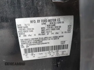2014 Ford Explorer Sport с VIN 1FM5K8GT6EGA84978, выставлен на аукционе IAAI как лот 42326914 с пробегом 174 065 миль миль и . История ставок и продаж доступна на DreamBid. Изображение 9.