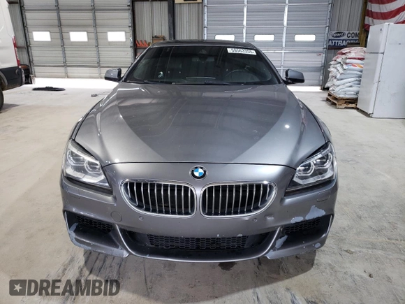 2015 BMW 6 Series 650i xDrive z VIN WBAYM1C53FD325311, wystawiony jako Copart lot #59563355 z przebiegiem 157 675 mil mil oraz Czysty tytuł • Clean title. Historia ofert i sprzedaży dostępna na DreamBid. Obrazek 5.