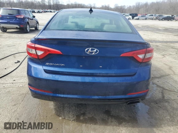 2016 Hyundai Sonata SE with VIN 5NPE24AF4GH329890, listed as a Copart auction lot 48136435 with 159,402 mi miles and Salvage Title. Bid and sale history available at carsss.com. Image 6.