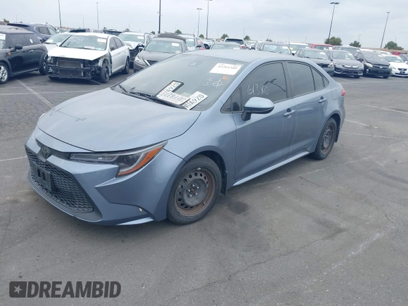 2021 Toyota Corolla LE with VIN JTDEPMAE1MJ118836, listed as a IAAI auction lot 41261340 with 1 mi miles. Bid and sale history available at carsss.com. Image 2.