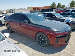 2023 BMW 7 Series 760i xDrive с VIN WBA33EJ09PCL98685, выставлен на аукционе Copart как лот 60106345 с пробегом 16 922 миль миль и Списание • Salvage title. История ставок и продаж доступна на DreamBid. Изображение 4.