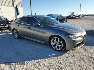 2018 Alfa Romeo Giulia Ti Sport with VIN ZARFAECN0J7576682, listed as a Copart auction lot 87937045 with 118,122 mi miles and Clean Title. Bid and sale history available at carsss.com. Image 4.