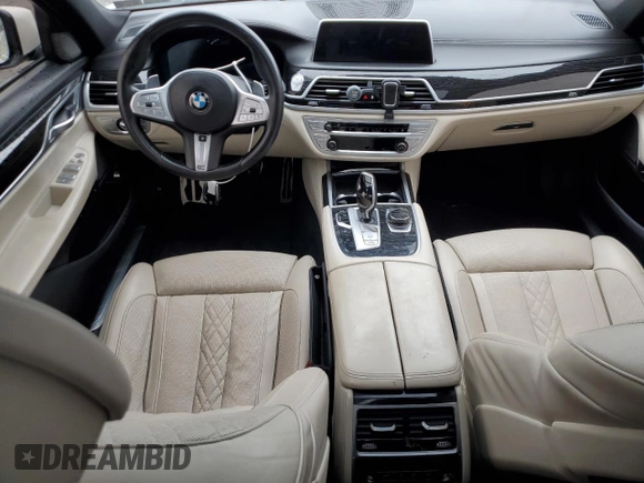 2021 BMW 7 Series 750i xDrive with VIN WBA7U2C06MCE49097, listed as a Copart auction lot 51900185 with 36,664 mi miles and Salvage title. Bid and sale history available at DreamBid. Image 8.