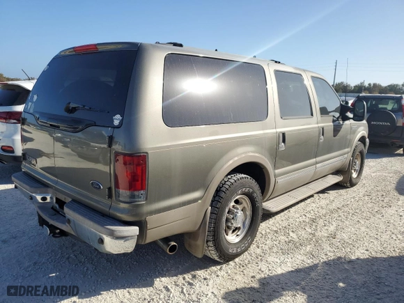 2002 Ford Excursion Limited with VIN 1FMNU42S22EC32178, listed as a Copart auction lot 76866284 with 79,391 mi miles and Non Repairable. Bid and sale history available at carsss.com. Image 3.