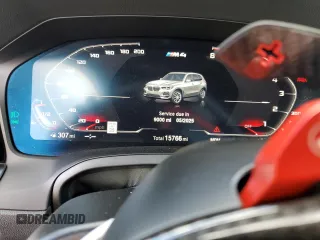 2021 BMW M4 Competition with VIN WBS33AZ01MCG92055, listed as a Copart auction lot 76618174 with 15,766 mi miles and Salvage Title. Bid and sale history available at carsss.com. Image 9.