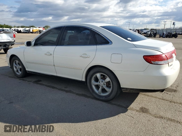 2006 Hyundai Azera SE с VIN KMHFC46F96A072558, выставлен на аукционе Copart как лот 57644625 с пробегом 156 743 миль миль и Списание • Salvage title. История ставок и продаж доступна на DreamBid. Изображение 2.