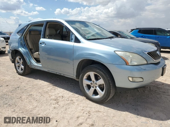 2008 Lexus RX 350 with VIN 2T2GK31U08C055489, listed as a Copart auction lot 55940315 with 239,013 mi miles and Salvage Title. Bid and sale history available at DreamBid. Image 4.